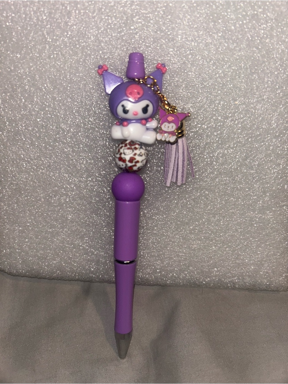 Kuromi beaded pen